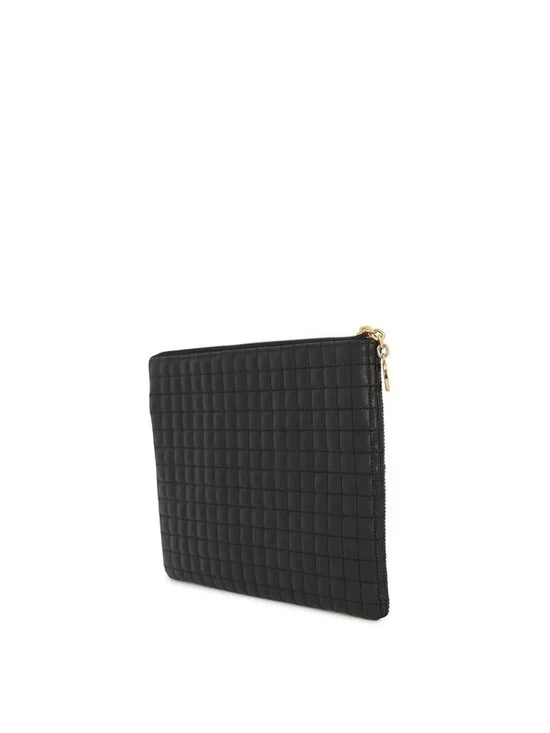 Celine Clutch CC Charm Leather Black - Picture 2 of 10